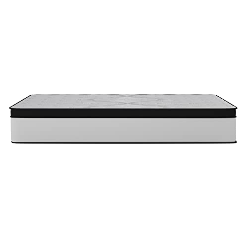 Taylor & Logan Linden 12" CertiPUR-US Certified Hybrid Pocket Spring Mattress in a Box with an Extra Firm Feel for Durable Support - King