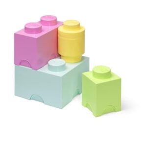 LEGO Storage Brick Multipack L, Stackable Storage Boxes, Set of 4 pcs – Perfect LEGO Organiser, Desk Storage Solution and Room Storage Unit for Kids