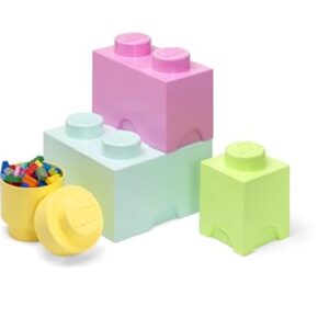 LEGO Storage Brick Multipack L, Stackable Storage Boxes, Set of 4 pcs – Perfect LEGO Organiser, Desk Storage Solution and Room Storage Unit for Kids