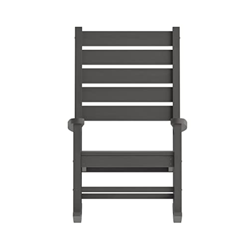 Taylor & Logan Morrison Rocking Chair with - All-Weather - Indoor/Outdoor Gray