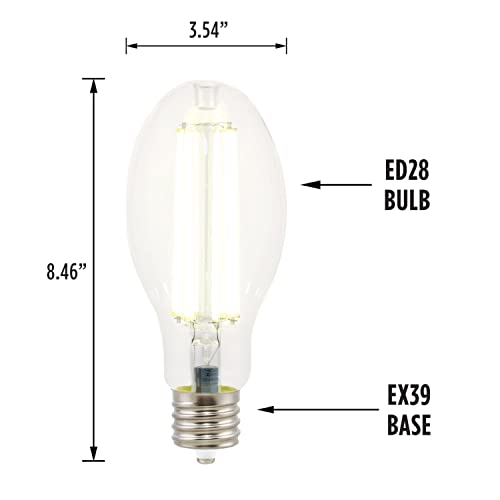 Westinghouse 5234100 36 Watt (200 Watt HID Equivalent) ED28 Daylight High Lumen Filament LED Light Bulb, Extended Mogul Base