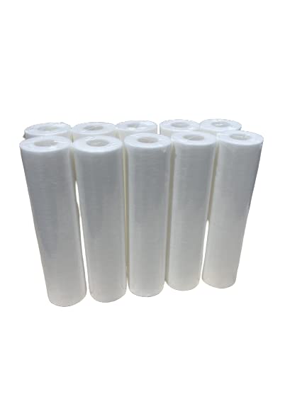 American Water Solutions 10-Pack Compatible with HF-360 Polyprpylene Sediment filter - Universal 10-Inch 5-Micron Cartridge for Culligan HF-360 Whole House Sediment Filter