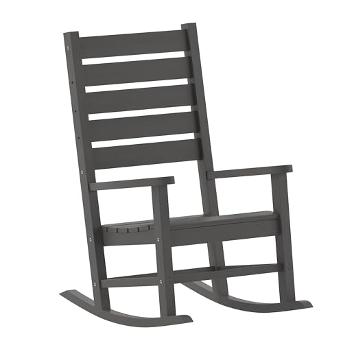 Taylor & Logan Morrison Rocking Chair with - All-Weather - Indoor/Outdoor Gray