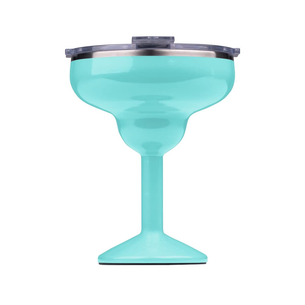 ORCA Rita | Temperature Insulated, Stainless Steel Margarita Glass, Lidded Tumbler for Cocktails, Wine & Cold Drinks — Seafoam