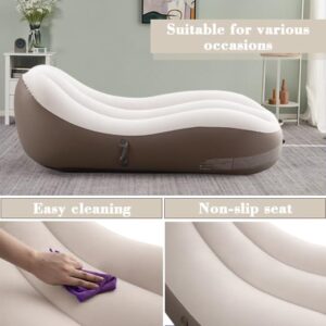 Outraveler Inflatable Couch Air Sofa,Blow Up Chaise Lounge for Outdoor and Home