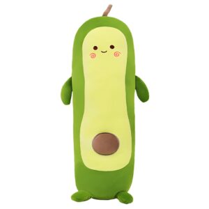 ophrbu cute avocado stuffed plush soft hugging pillow toy，plush toy doll sleeping pillow doll doll for ideal gift for birthday, valentine's day, christmas (27.5")