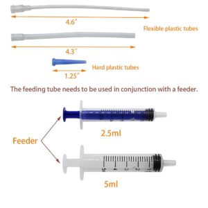 Baby Bird Gouldian Zebra Finch Canary Society Bird Pet Hand Rearing Feeding Syringes Crop Tubes (9Pcs)