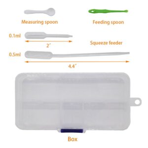 Baby Bird Gouldian Zebra Finch Canary Society Bird Pet Hand Rearing Feeding Syringes Crop Tubes (9Pcs)