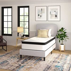 taylor & logan linden 12" certipur-us certified hybrid pocket spring mattress in a box with an extra firm feel for durable support - twin