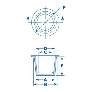 T.866/.975RD1 Tapered Cap Plug - OD 0.866-0.975"(22-24.8mm), ID 0.803-0.912"(20.4-23.2mm), Flange OD 1.130"(28.7mm) - Red LDPE MOCAP (qty100)