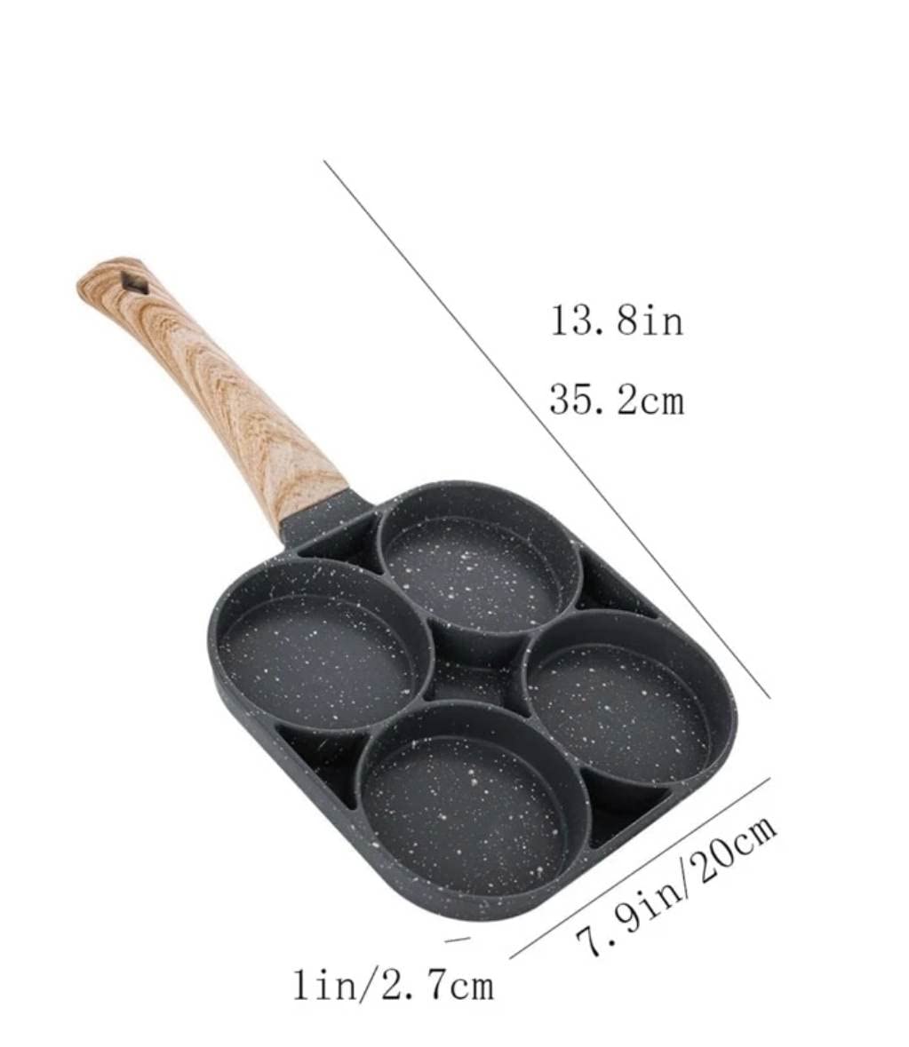 Sacchetto 4 section egg & hamburger frying pan