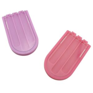 zczqc 2pcs plastic sewing needles container storage box case portable organizer tool (1 red and 1 pink)