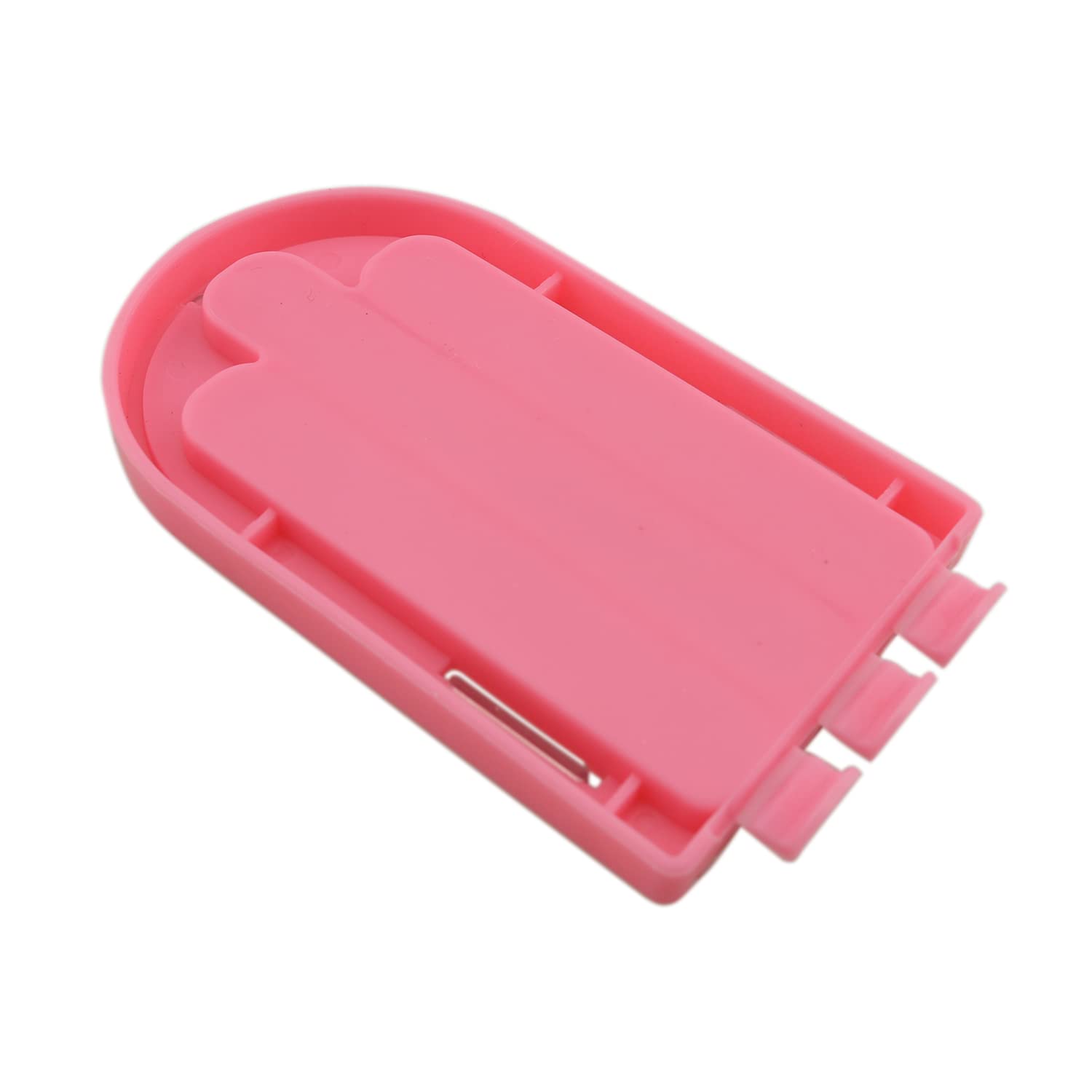 ZCZQC 2pcs Plastic Sewing Needles Container Storage Box Case Portable Organizer Tool (1 Red and 1 Pink)