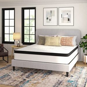 taylor & logan linden 12" certipur-us certified hybrid pocket spring mattress in a box with an extra firm feel for durable support - king