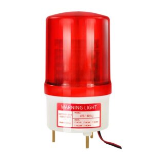 y dians s rotating warning strobe light, industrial beacon flashing lights with 90db buzzer emergency security alarm siren for factories, workshops, equipment dc12v