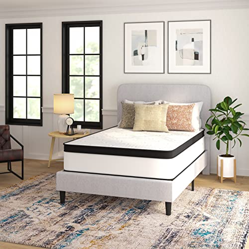 Taylor & Logan Linden 12" CertiPUR-US Certified Hybrid Pocket Spring Mattress in a Box with an Extra Firm Feel for Durable Support - Full