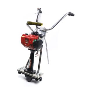 Gas Powered Concrete Screed Engine, 4-Stroke 1.2HP 35.8CC Concrete Wet Screed Machine Heavy Duty Stainless Steel Frame Concrete Surface Finishing Vibra Tool Without Leveling Board