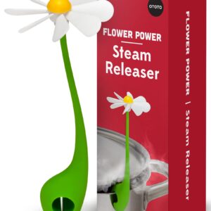 NEW!!! Flower Power Steam Releaser By OTOTO - Fun Kitchen Gadgets - Spinning Flower Lid Holder On Pot & Lid Lifter - Cool Kitchen Gadgets - Cute Gifts for Women, Ototo Kitchen Accessories Gadgets