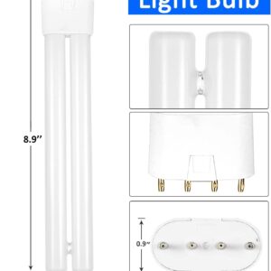 AMUFER 18W Bug Zapper Replacement Bulb, H-Shaped Tube with 4-Pin Base Bug Light, Replacement Light Bulb Compatible with 18W Mosquito Zapper