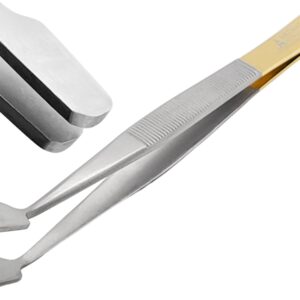 Tissue Membrane Holding Tweezer Flat Tips Stainless Steel Forceps with Offset Filter Forceps by Artman Instruments