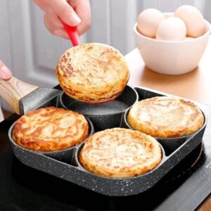 Sacchetto 4 section egg & hamburger frying pan