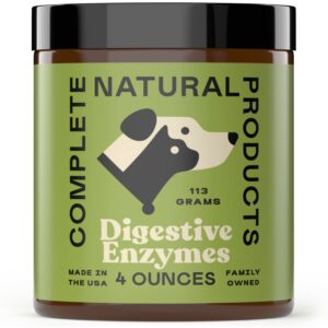 complete natural products digestive enzymes for pets - 4oz - pure plant based digestive enzymes