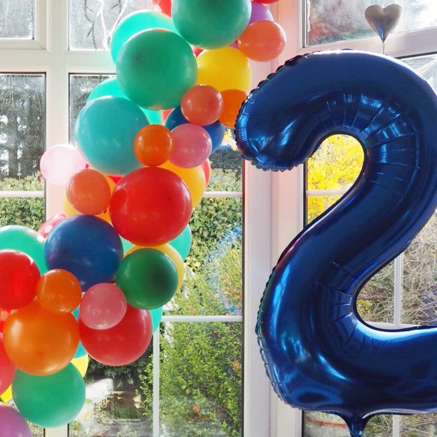 40 Inch Number 8 Balloon, Giant Navy Blue 8 18 28 80 Birthday Balloons for Men Boys, 8th Birthday Decorations Party Supplies, Wedding Anniversary, Graduations