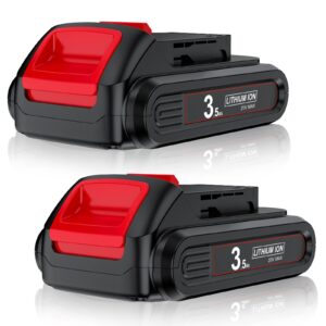 DCB201 3.5Ah 2Pack 20V Battery Replacement for Dewalt 20V MAX Battery for Dewalt 20Volt Lithium-ion Battery DCB200 DCB201 DCB203 DCB205 DCV580 DCB180 for Dewalt 20V Cordless Tools Battery Replacement