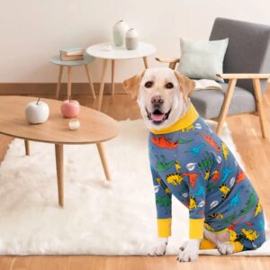 kzrfojy Dog Recovery Suit for Dogs After Surgery Female Male Medium Large Dog Neuter Spay Onesie for Shedding Prevent Licking Surgical Wound Dog Cone Alternative