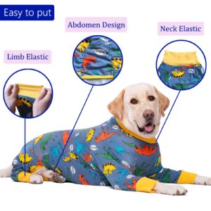 kzrfojy Dog Recovery Suit for Dogs After Surgery Female Male Medium Large Dog Neuter Spay Onesie for Shedding Prevent Licking Surgical Wound Dog Cone Alternative