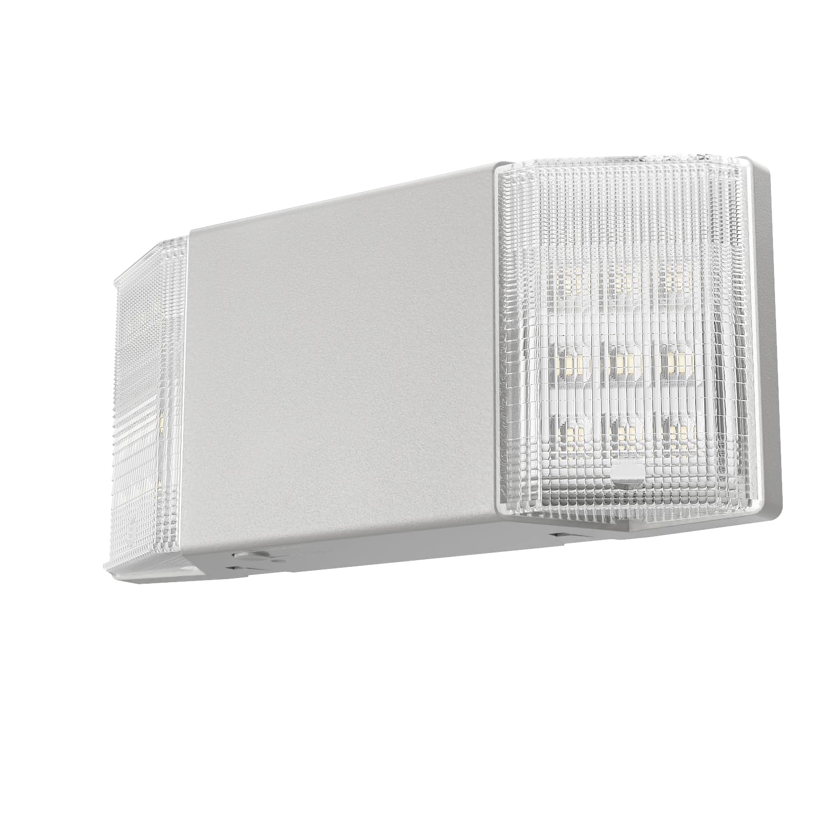 Spectsun 1 Packs Hardwired Emergency Exit Light Fixtures for Business, with Battery Backup, Two Head Adjustable LED Emergency Lighting, UL 924 Certified，AC 120/277V.