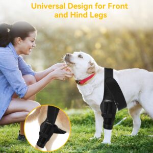 soundfuse Dog Knee Brace, Leg Brace for ACL with Cruciate Ligament Injury, Joint Pain and Muscle Sore, Adjustable Rear Support for Knee Cap Dislocation, Pet Knee Brace Recommended for Big Dog(Size: L)