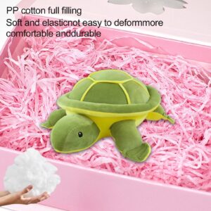 AUCOOMA Sea Turtle Stuffed Animal Plush Soft Tortoise Plush Toy Plushie Pillow Gifts 9.8"