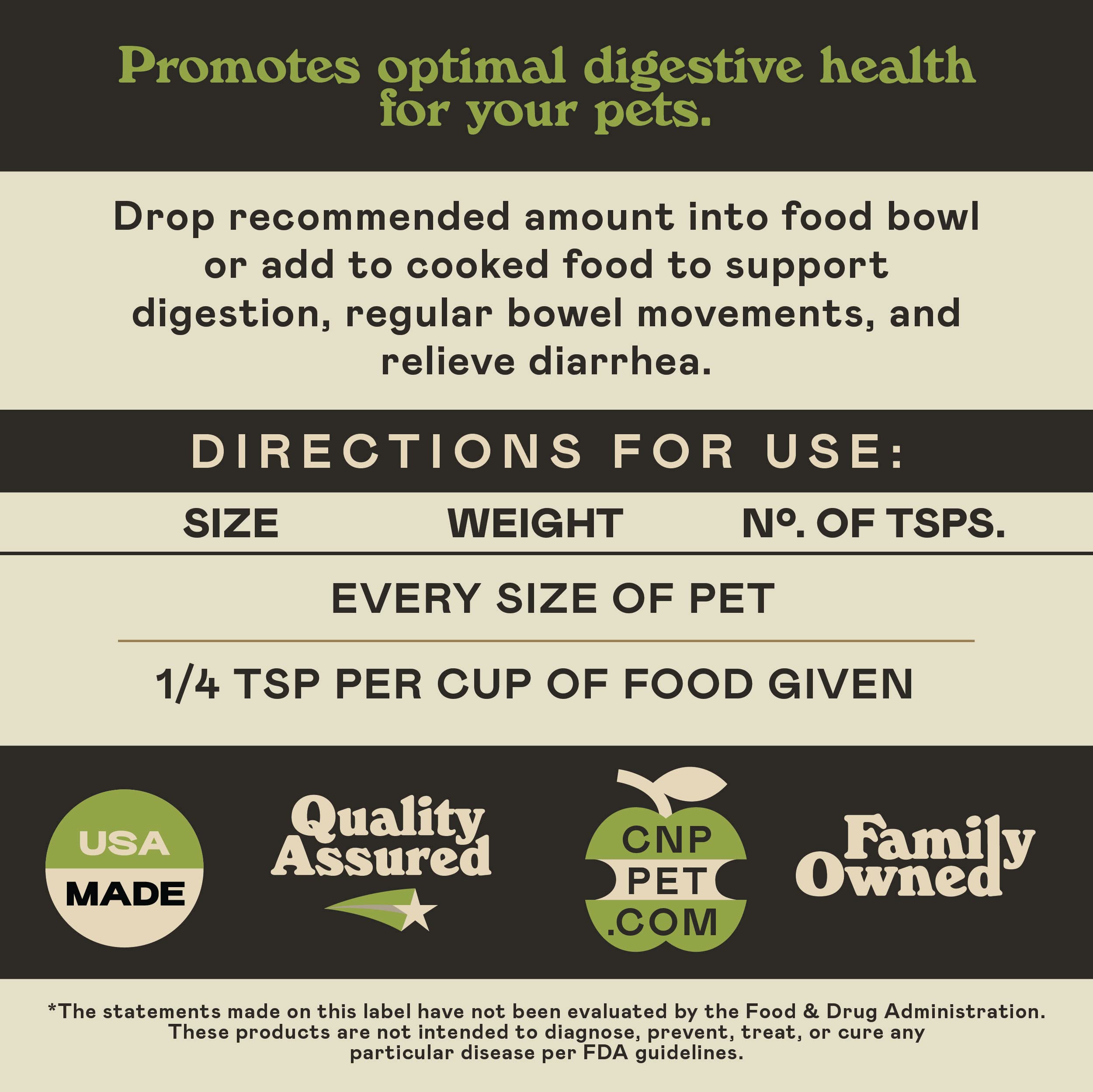 Complete Natural Products Digestive Enzymes for Pets - 4oz - Pure Plant Based Digestive Enzymes