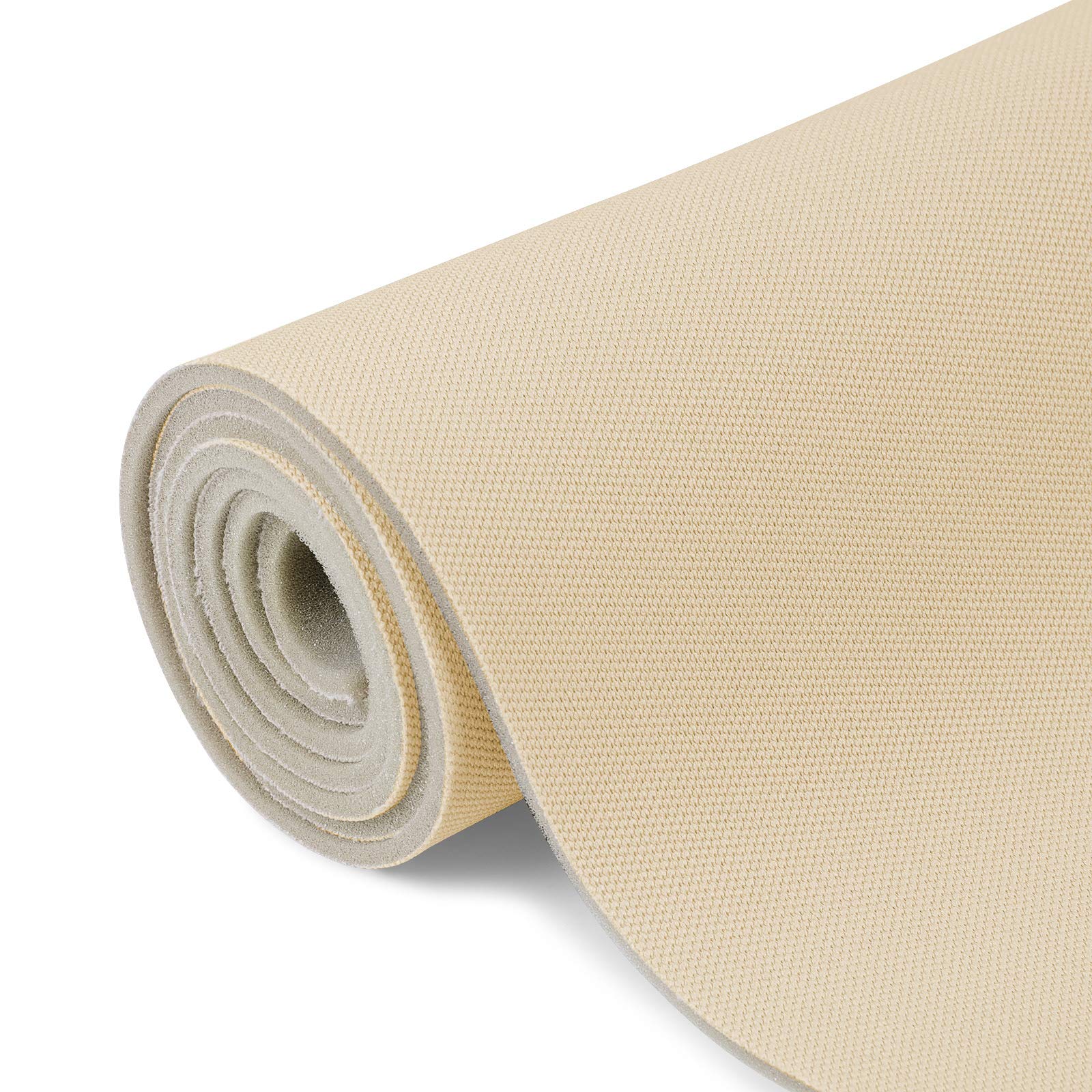 otoez Headliner Fabric Material with 1/8" Foam Backing 60" x 2 Yard DIY Headliner Fabric for Automotive Home Replacement Repair, 2 Yard 3 Yard 5 Yard 10 Yard Long (Beige)