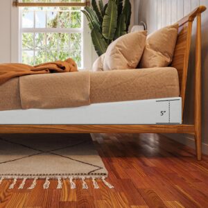 avana mattress elevator - 5-inch size - gentle incline under mattress support, 5", full