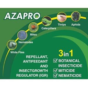 NeemTree Organics Azapro - Botanical Insecticide - Pest Management and Growth Control Concentrate for Organic Gardening (4 OZ)