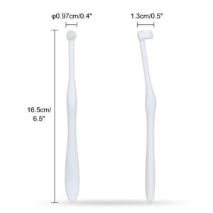 MiOYOOW 2PCS Dog Toothbrush, Pet Toothbrush with Ultra Soft Bristles for Sensitive Pet Teeth & Gums Puppy Kitten Cats Small Breed Dogs