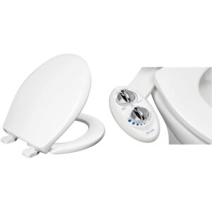 mayfair 8100sl 000 collins plastic toilet seat bundle with luxe bidet neo 185 attachment