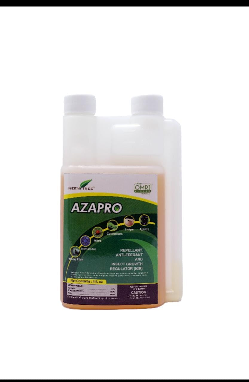 NeemTree Organics Azapro - Botanical Insecticide - Pest Management and Growth Control Concentrate for Organic Gardening (4 OZ)