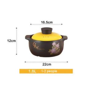 NESKX Ceramic Cooking Pot Cast Iron Pot with Lid Professional Lead Free Cooking Tagine,30Cm Cooking Tagine for Different Cooking Styles,Cast Iron Best Gift ​Casserole Pan