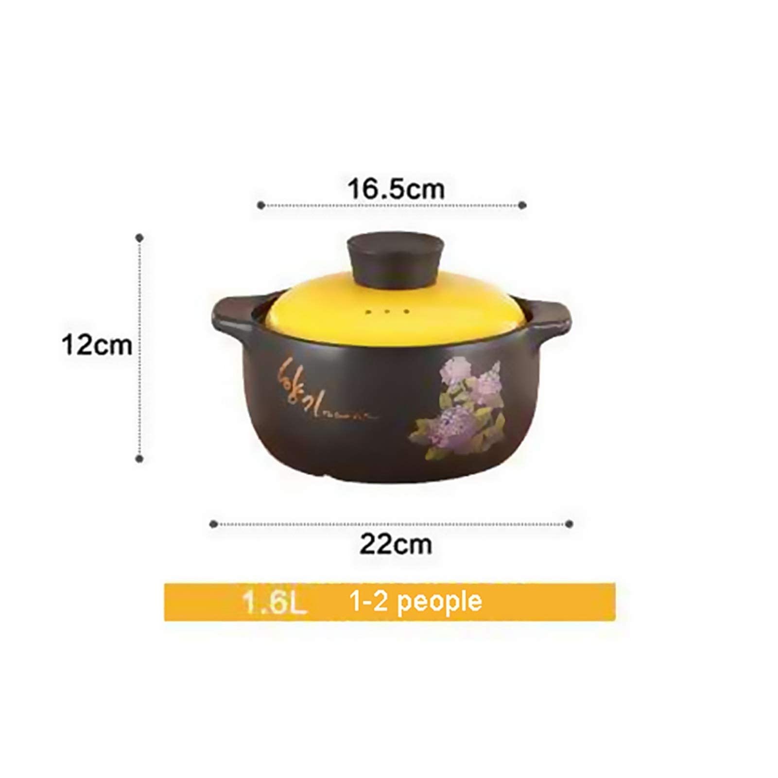 NESKX Ceramic Cooking Pot Cast Iron Pot with Lid Professional Lead Free Cooking Tagine,30Cm Cooking Tagine for Different Cooking Styles,Cast Iron Best Gift ​Casserole Pan