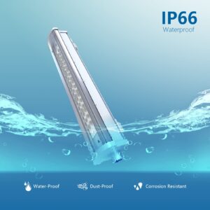 Sokply LED Explosion Proof Light UL844 Certified 60W 7800Lm (300W HPS Eqv.), 4FT Class I Division II Hazardous Locations Industry Luminaires with 120° Beam Angle Dimmable IP66 Waterproof, FLF4 Series