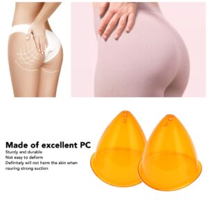 Buttock Vacuum Cups for Butt, L Size 160ml Butt Suction Cups, Body Massage Vacuum Cupping Machine Accessories for Home Salon