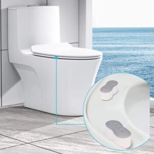 QUUPY 8PCS Toilet Seat Bumpers Universal Lid Bidet Replacement Bumper Kit Seat Spacers Attachment Replacement Stabilizers for WC Cover