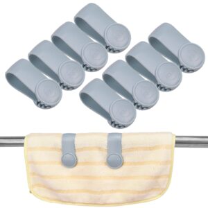 hipruict hand towel clips for kitchen,towel clip,8 clip, no paper towels on the ground, simple and blue, suitable for fixing towels on the oven, dishwasher, stove (blue)