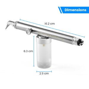 Dental Sandblaster Sandblasting Aluminum Oxide Kit, Wet And Dry Dual Use Micro Sand Blaster Equipment, Cleaning And Roughening Teeth