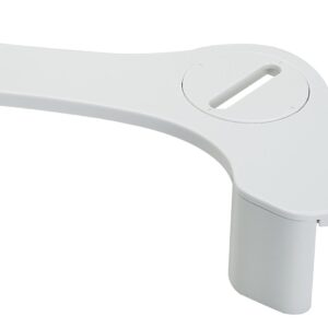 MAYFAIR 8100SL 000 Collins Plastic Toilet Seat Bundle with LUXE Bidet NEO 185 Attachment