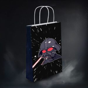 pepdhuk 16 Pcs Star Classic Wars Theme Birthday Party Mandalorian Decorations Gift Bags for Star Classic Wars Goodie Bags Party Supplies