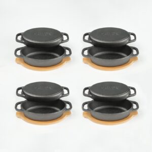 HAWOK Cast Iron Dutch Oven Oval set…